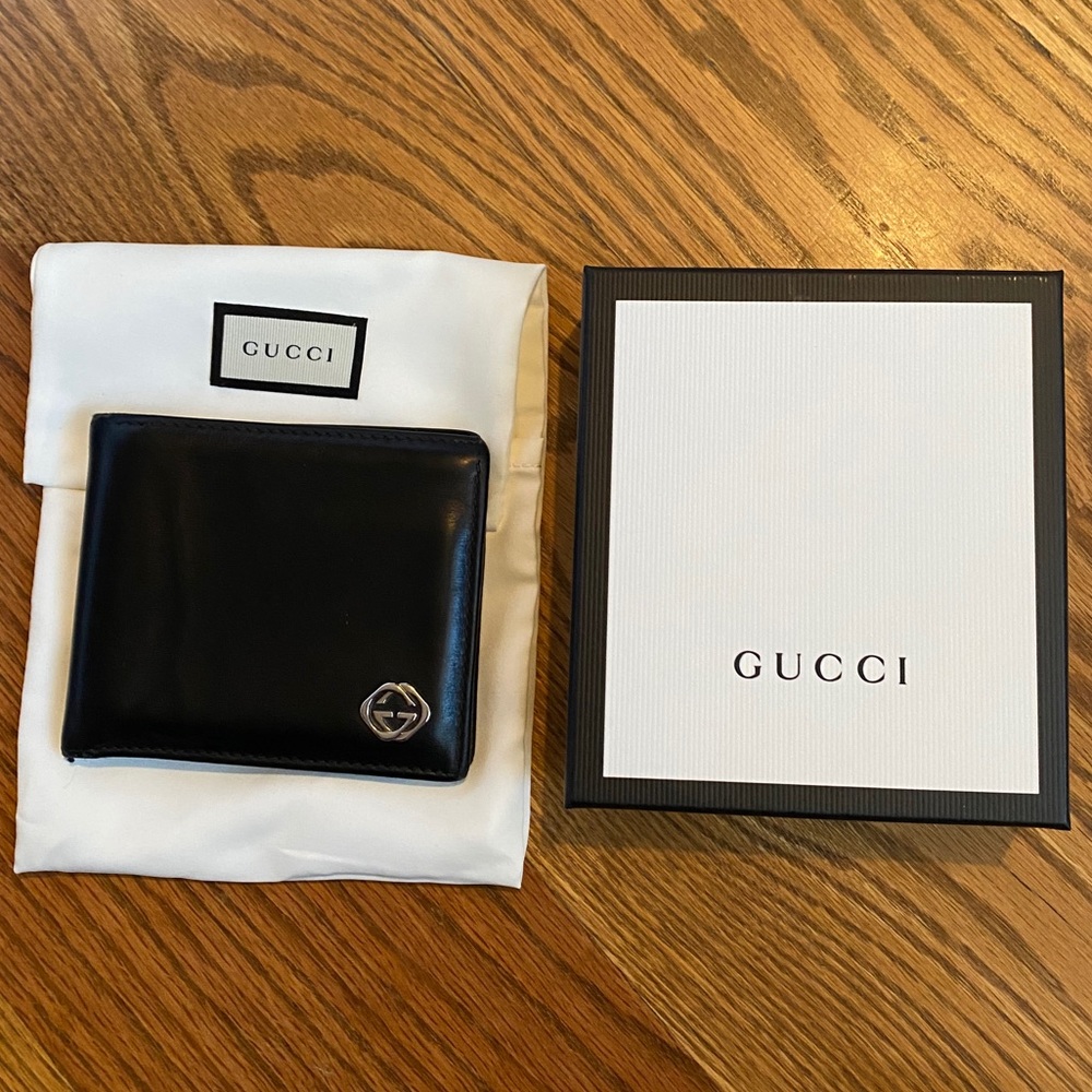 Gucci Wallet Black Leather